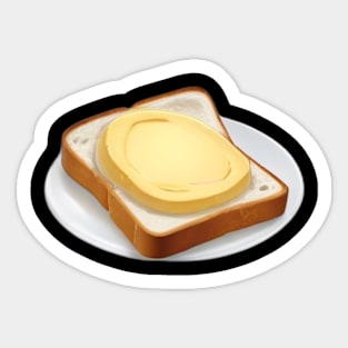 Butter Vintage Kawaii Yummy Toast Sandwich Bread Since Sticker